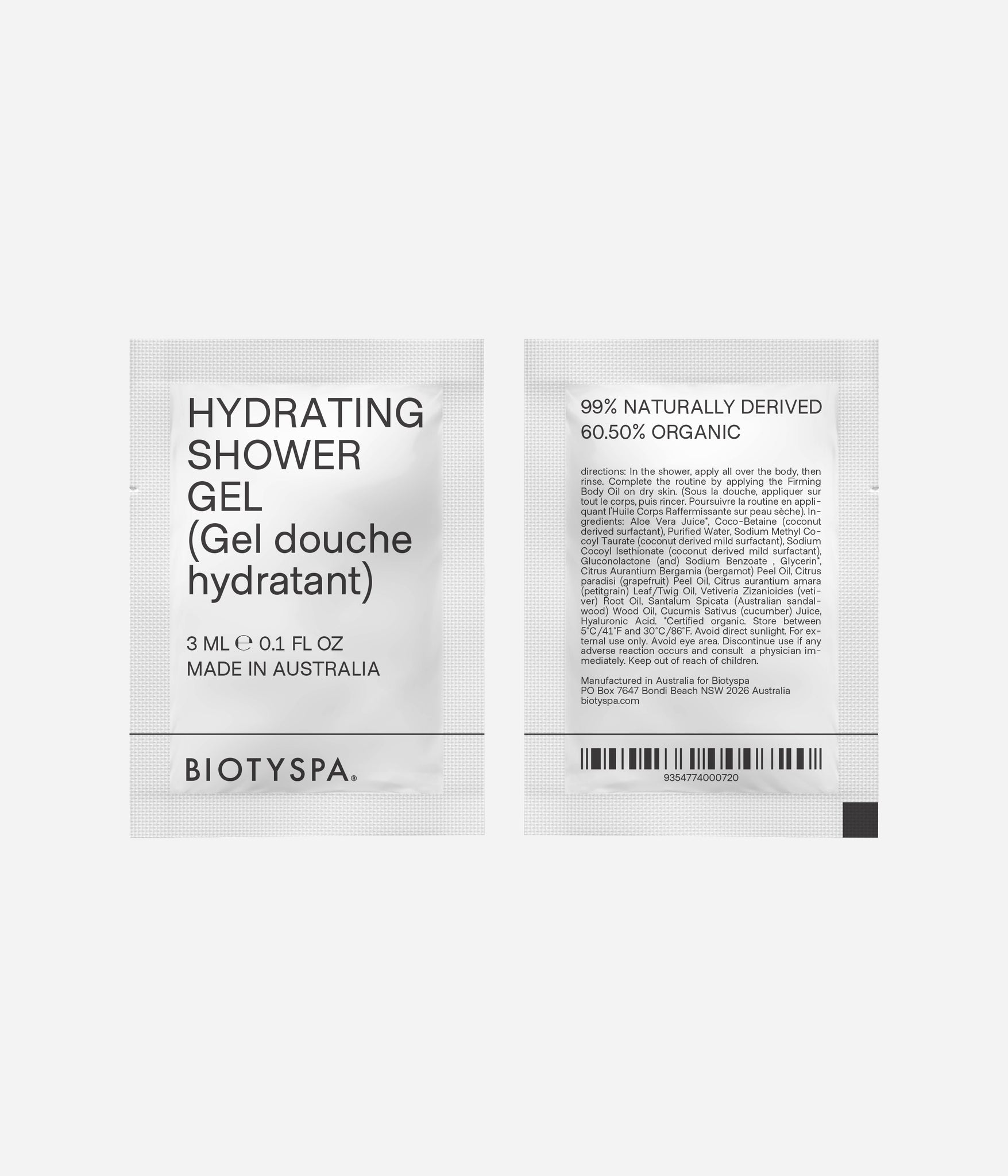 Sample Sachet - Hydrating Shower Gel